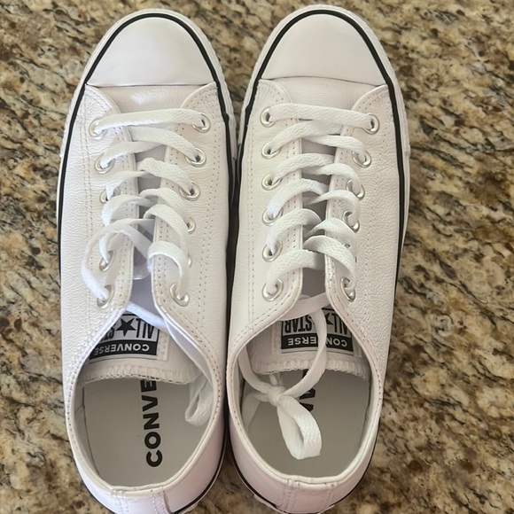Converse Shoes - White leather brand new converse